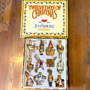 Jim Shore Twelve Days of Christmas Heartwood Creek Ornament Set